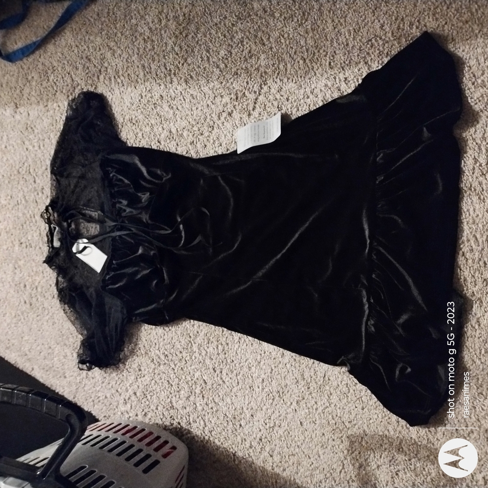 Short Gothic Velvet Dress